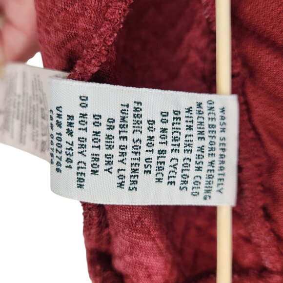 L.L. Bean Quilted Jacket | 1X Plus | Lightweight Maroon Layer - Picture 10 of 13